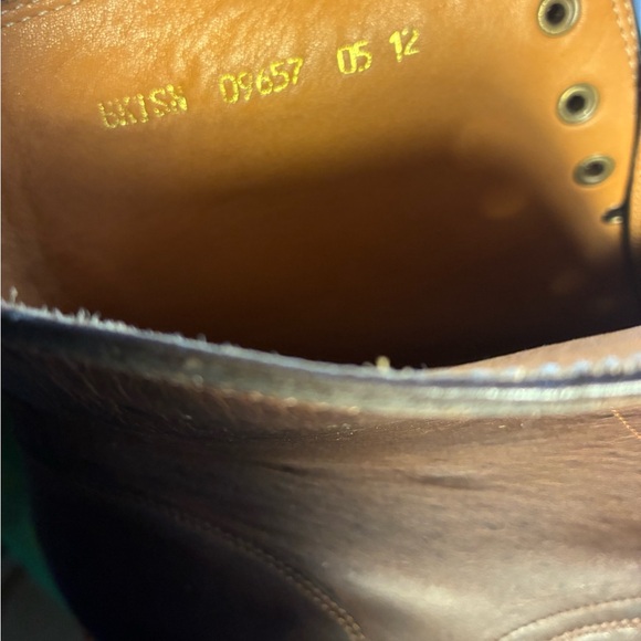 Beckett Simonon Dowler Boots Size 12 Brown Leather Lace Up Combat Cap Toe - Picture 6 of 7